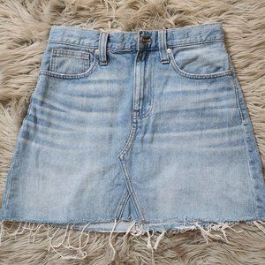 Madewell 26 Rigid Denim A line Skirt